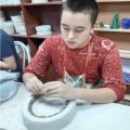 Занятия в керамической мастерской